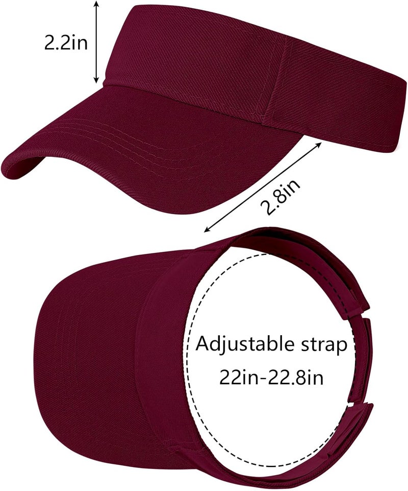 Rbenxia 1PC Adjustable Sport Visors Sun Visor Hats Cap Visors for Women and Men - Image 2
